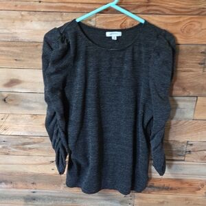 Max Studio Charcoal Long Sleeve Tee